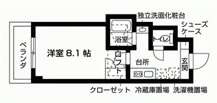 ウエストコースト【3階】の間取り