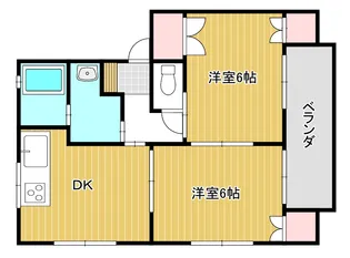 新潟県五泉市木越【アパート】の間取り
