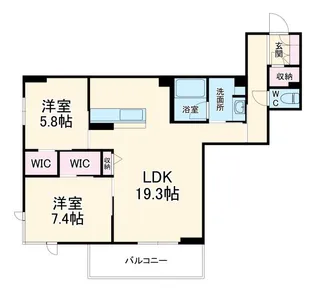 グランコート【3階】の間取り