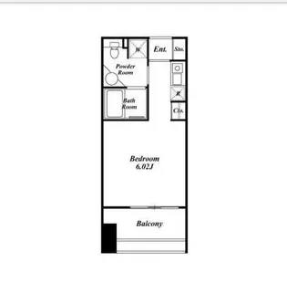 クレジデンス神谷町【7階】の間取り