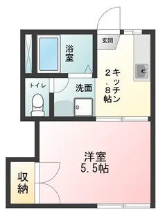 サンハウス【2階】の間取り