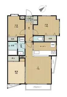 プレジャーガーデン橋本【2階】の間取り