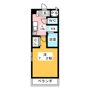 エクシード御器所【3階】の間取り