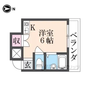 ペントハウス21【4階】の間取り