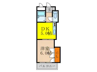 第2東三国グランドハイツ北【1階】の間取り