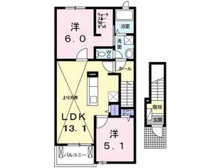 ティアレ【2階】の間取り