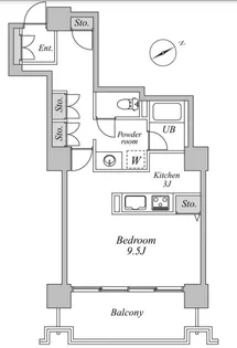 六本木ビュータワー【17階】の間取り