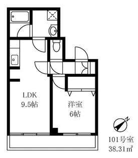 ベルプラウド【1階】の間取り