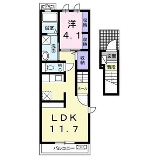 クオーレ M【2階】の間取り