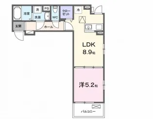 神奈川県海老名市門沢橋2【アパート】の間取り