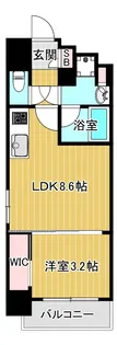 1LDKの間取り画像