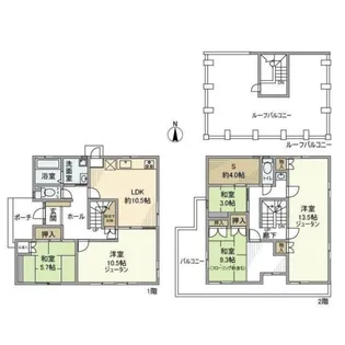 東京都目黒区自由が丘3【一戸建】の間取り