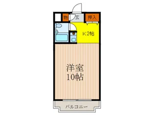 川端ハイツ【5階】の間取り