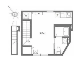 東京都世田谷区世田谷3【アパート】の間取り