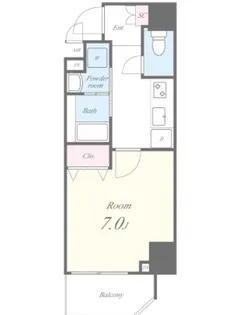 東京都墨田区亀沢3【マンション】の間取り