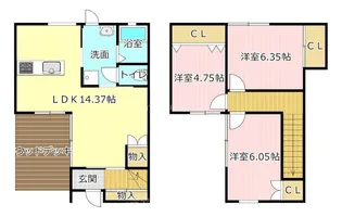 静岡県浜松市中央区布橋2【一戸建】の間取り