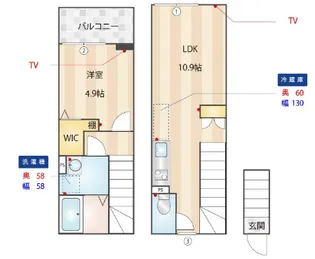 ミハス目白の間取り