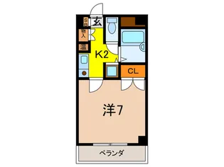 クレール仁川【2階】の間取り