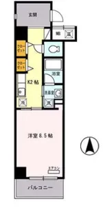 ボナール江坂【2階】の間取り