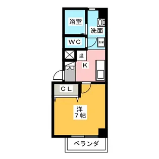 アベニューB【2階】の間取り