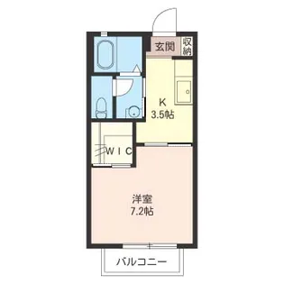 埼玉県所沢市緑町4【アパート】の間取り