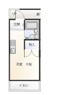 富士ハイツ【3階】の間取り