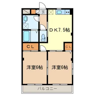 埼玉県八潮市中央2【マンション】の間取り