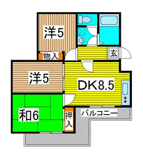 ドルミールII【1階】の間取り