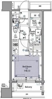 イニシアイオ西麻布【5階】の間取り