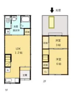 大阪府大阪市東住吉区矢田1【一戸建】の間取り