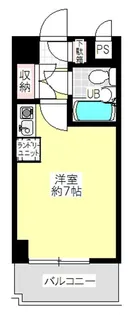 ライオンズマンション河辺第2【4階】の間取り