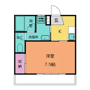 下薮田さくらハイツ【2階】の間取り