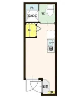 東京都世田谷区野沢4【アパート】の間取り