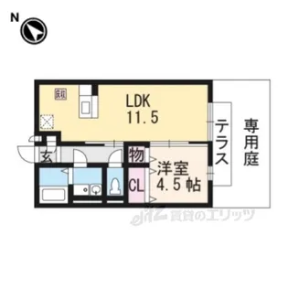 セジュールアースマーシ3【1階】の間取り
