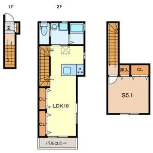Casa ・ Comodo【2階】の間取り