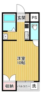 クオリティハイツ稲荷町【3階】の間取り