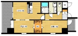 グランデール中広【9階】の間取り