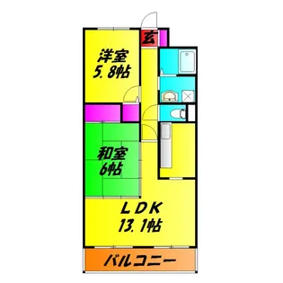 ダイヤメゾン戸田公園【9階】の間取り