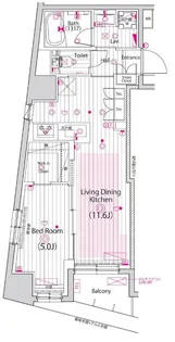 グランド・ガーラ横浜新子安【8階】の間取り