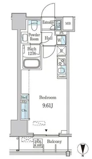 JP noie 西蒲田【9階】の間取り