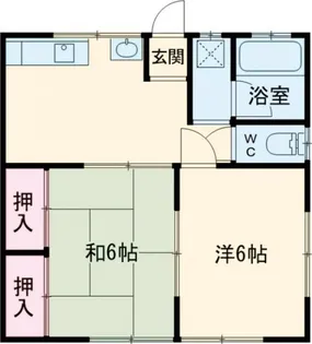 ニコット荻川【2階】の間取り