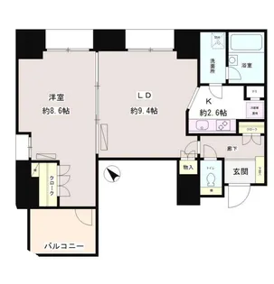 フルール田町【11階】の間取り