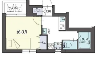 クリスタルコート中野新橋【4階】の間取り