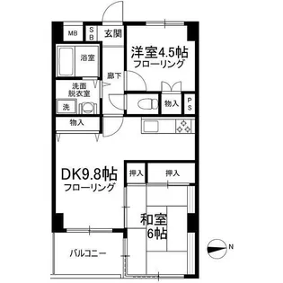 ラ・フォレ根岸【3階】の間取り