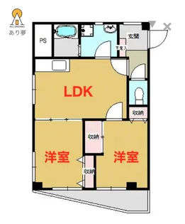 東光レジデンス保土ヶ谷【2階】の間取り