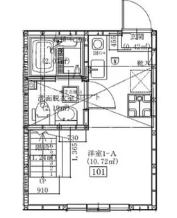 オムニア北里【2階】の間取り