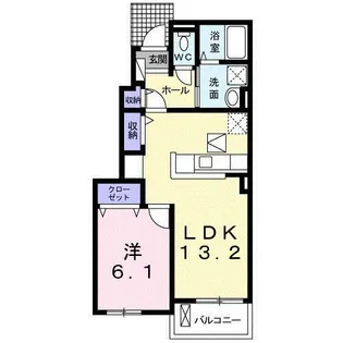 セイバリーII【1階】の間取り