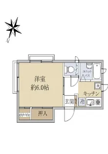 コーポ松庵【2階】の間取り