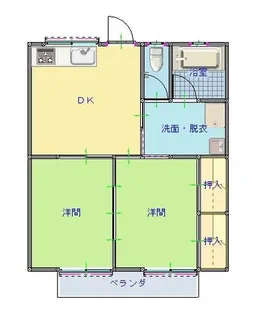 ニューメルヘンタムラ【2階】の間取り