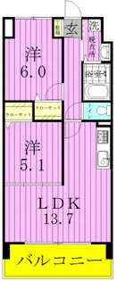 エスポワール鎌ヶ谷【3階】の間取り